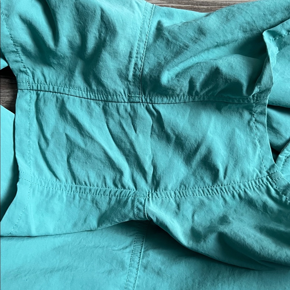 Patagonia Barely Baggies Shorts Blue/Green Elastic Waist 4.5” Inseam - Picture 7 of 9
